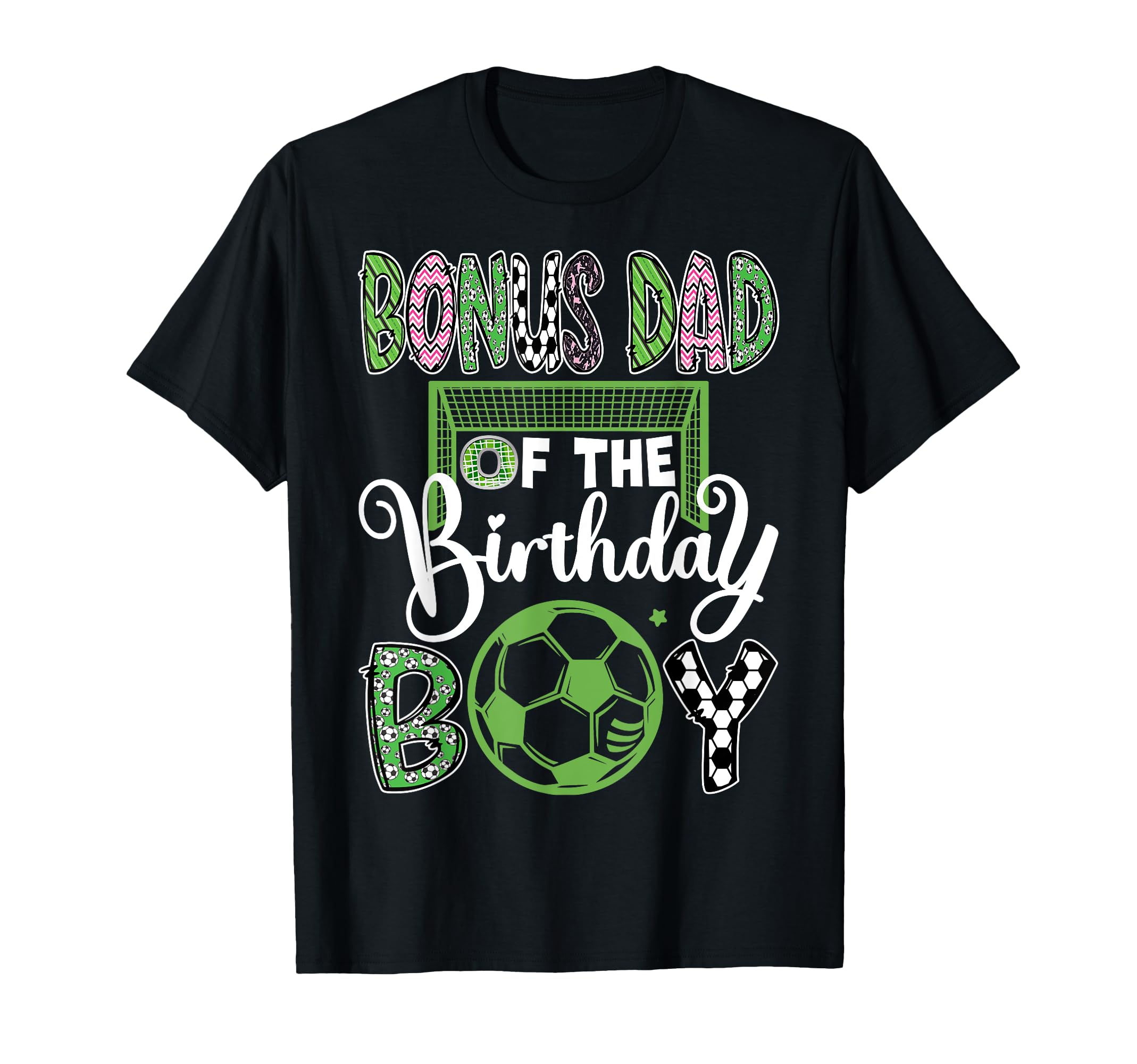 Bonus Dad Birthday Soccer Player T-Shirt - Graphic Print for Adults