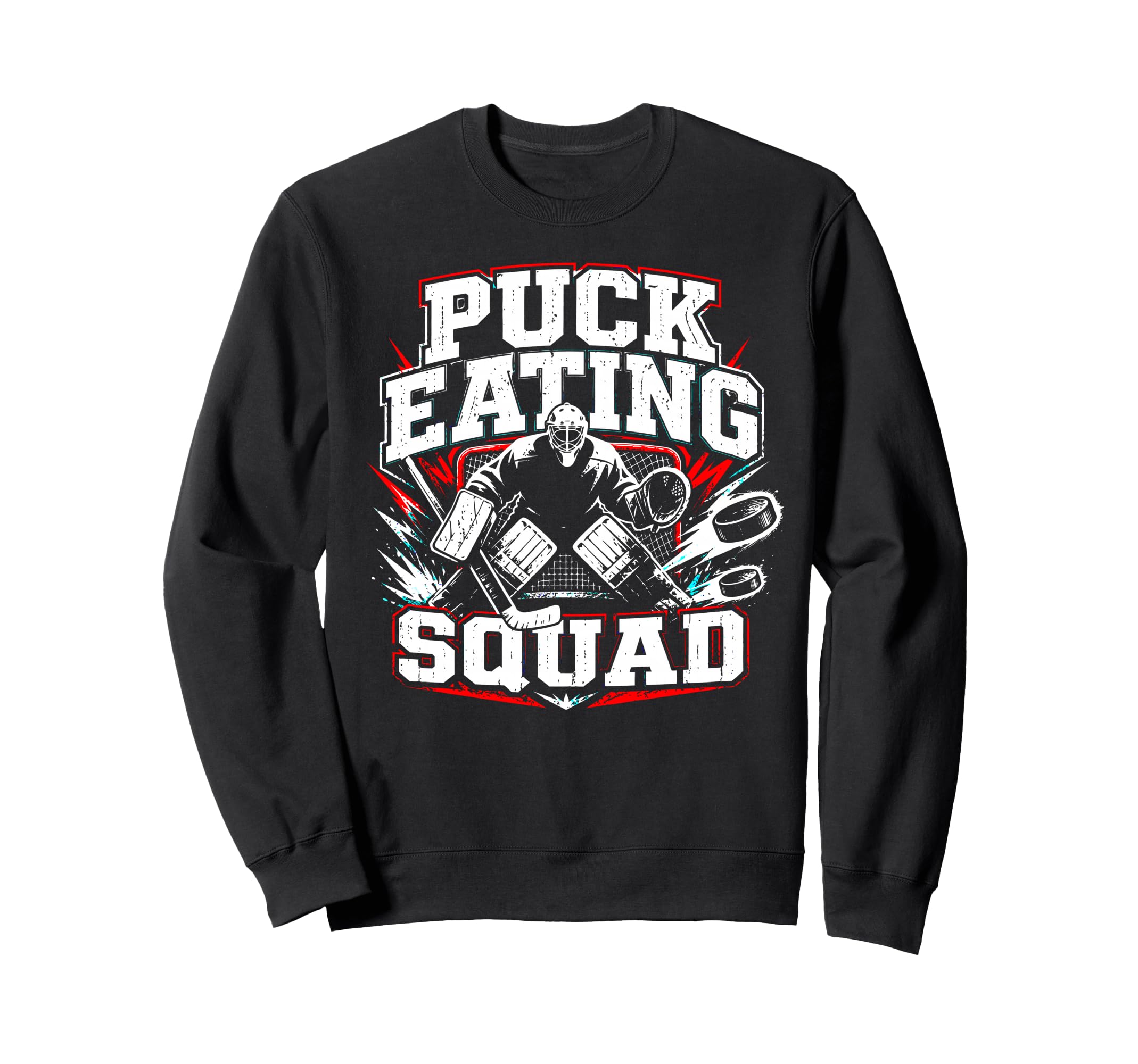 Ice Hockey Goalie Team Goalkeeper Hockey Sweatshirt - Graphic Print Unisex