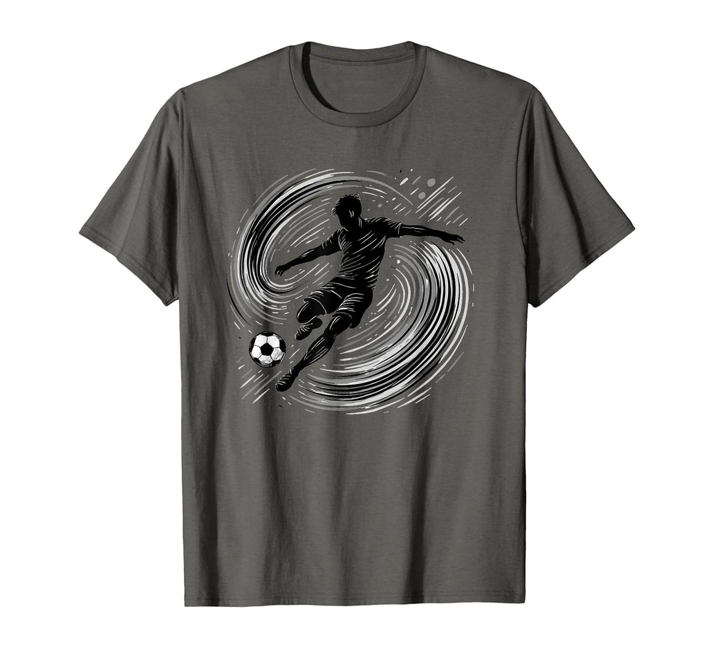 Powerful Soccer Kick And Teen Fans T-Shirt - Casual Everyday Wear Unisex