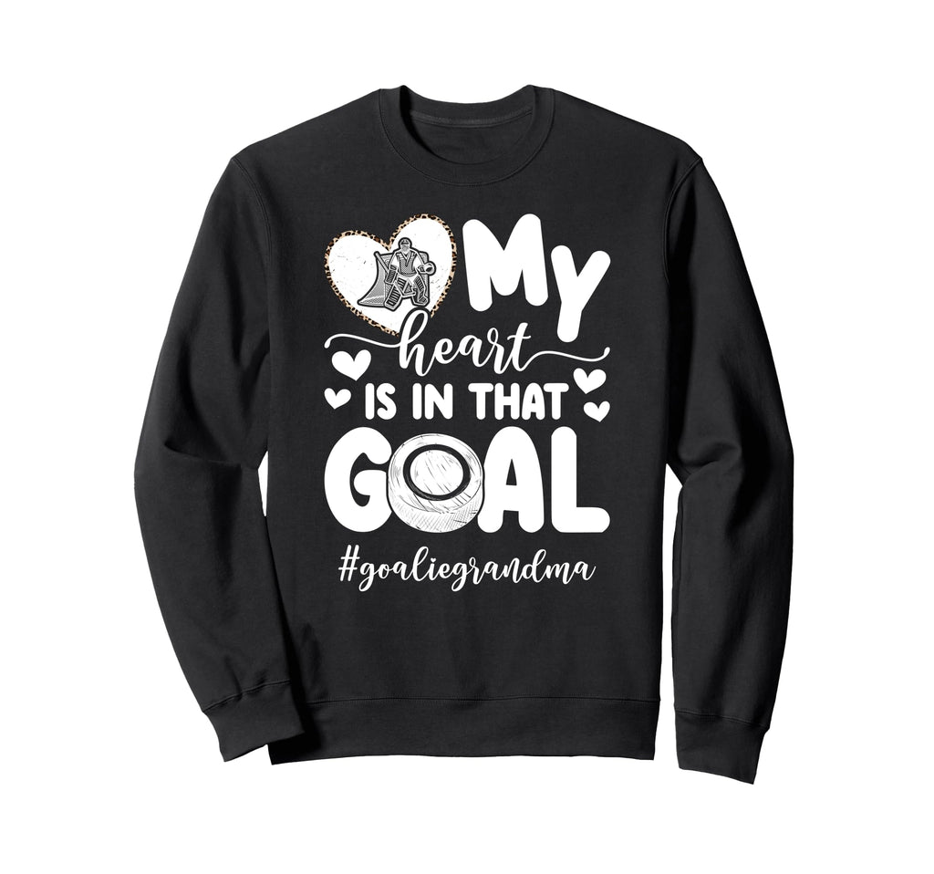 Proud Ice Hockey Goalie Grandma Sweatshirt - Streetwear Style Unisex