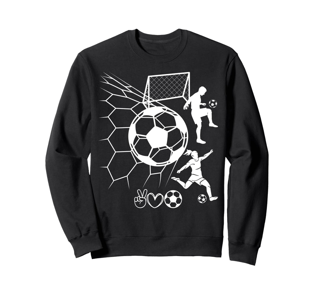 I Love Soccer Real Football Sport Sweatshirt - Custom Art Print Unisex