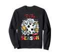 Tis Season Soccer Ghost Funny Sweatshirt - Unique Graphic for Adults