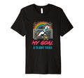 Soccer Goalie Keeper Unicorn T-Shirt - Trendy Graphic for Adults