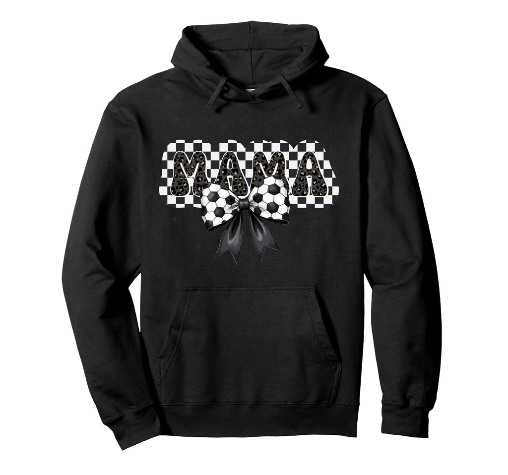 Soccer Mama Bow Mom Mommy Mother Sweatshirt - Novelty Apparel Men Women