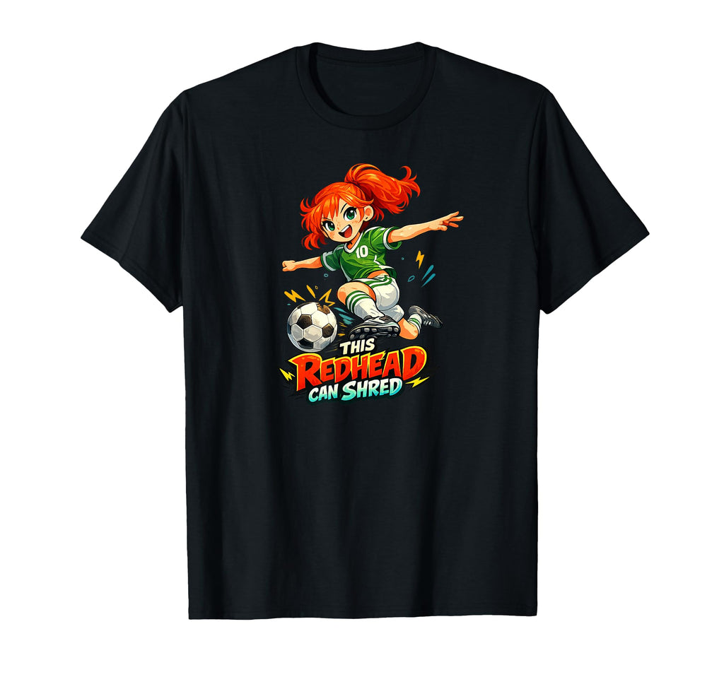 This Redhead Can Shred Manga Pride T-Shirt - Graphic Print for Adults