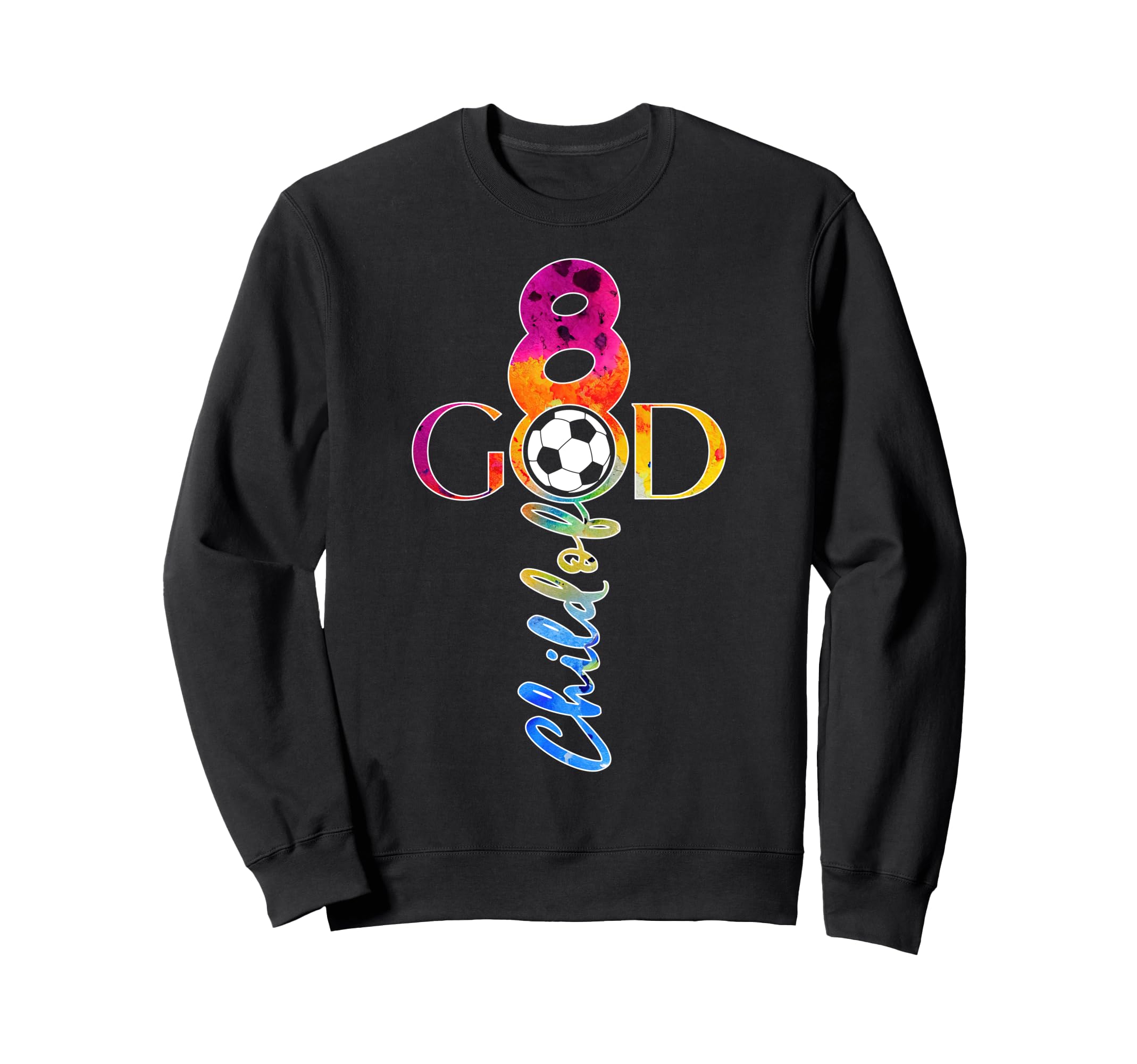 Jesus 8 Years Child God Soccer 8Th Sweatshirt - Streetwear Style Men Women