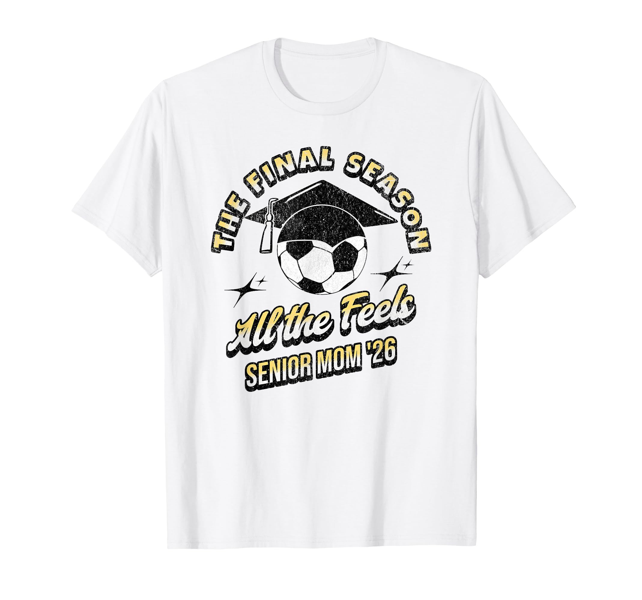 Soccer Senior Mom Final Season 2026 T-Shirt - Minimalist Print for Adults