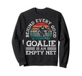 Ice Hockey Goalie Goalkeeper Behind Sweatshirt - Fun Novelty Design Unisex