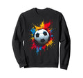 Soccer Ball Sweatshirt - Unique Graphic Men Women
