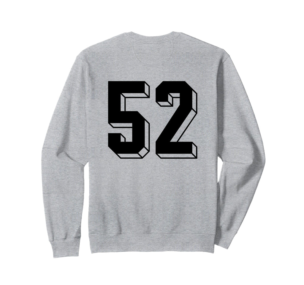 Number 52 Backside 80S 90S Team Sweatshirt - Streetwear Style Men Women