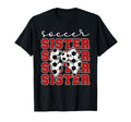 Soccer Sister Coquette Sister Soccer T-Shirt - Streetwear Style for Adults