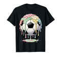 Ice Cream Drip Soccer Ball Soccer T-Shirt - Graphic Print for Adults