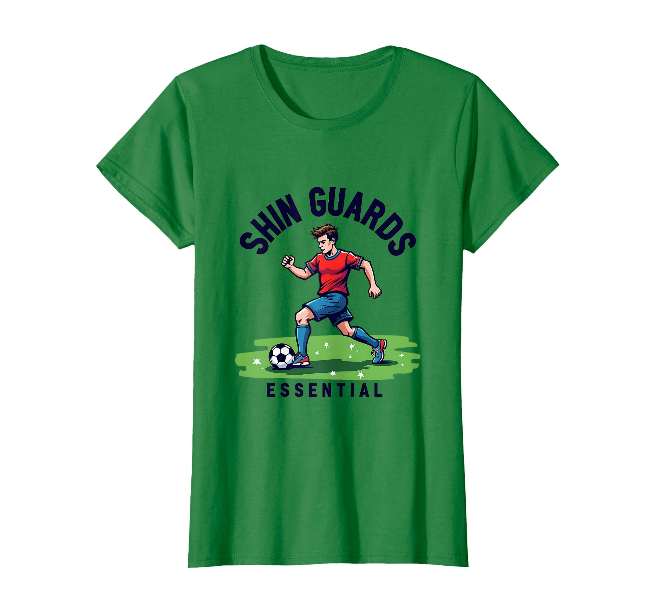 Shin Guards Soccer T-Shirt - Minimalist Print Men Women