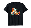 Summer Beach Guinea Pig Soccer Ball T-Shirt - Streetwear Style for Adults