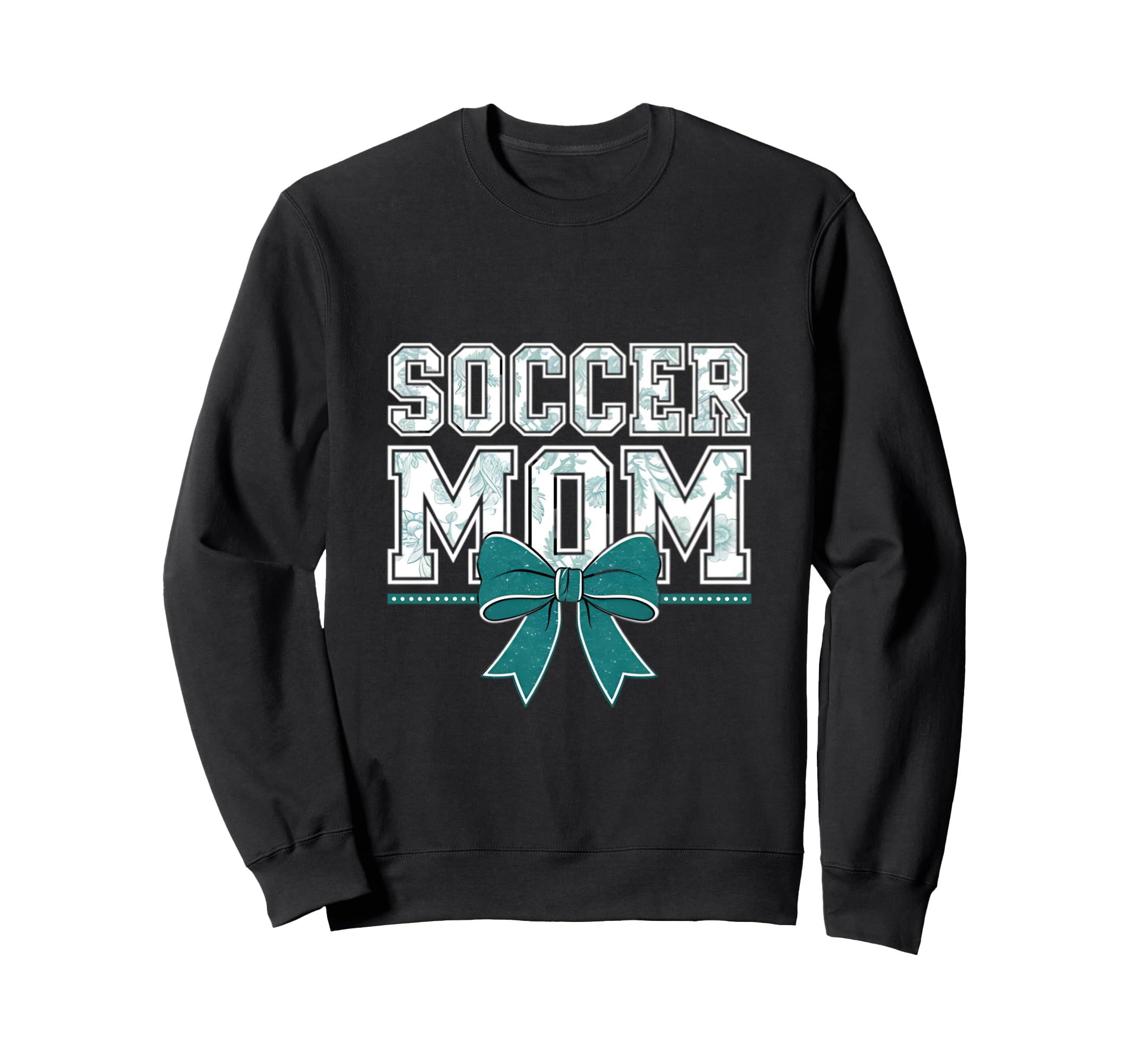 Soccer Mom Coquette Bow Mothers Day Sweatshirt - Trendy Graphic Unisex