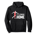 Football Player England Flag Coming Hoodie - Aesthetic Graphic for Adults
