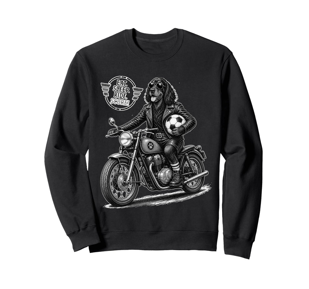 Gordon Setter Motorbike Love Sweatshirt - Aesthetic Graphic Men Women
