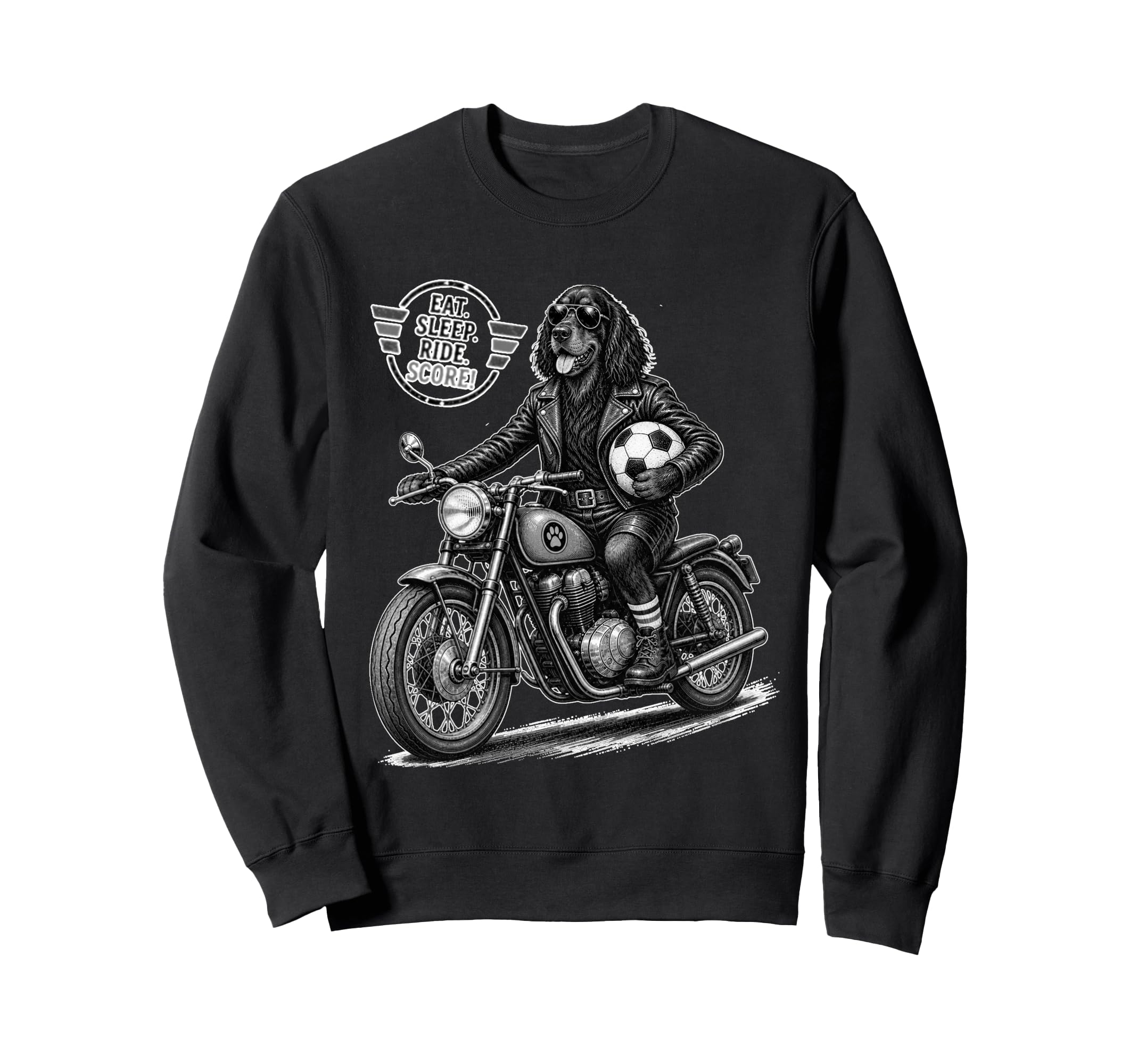 Gordon Setter Motorbike Love Sweatshirt - Aesthetic Graphic Men Women