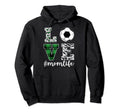 Soccer Love Mom Life Leopard Zebra Hoodie - Fun Novelty Design Unisex