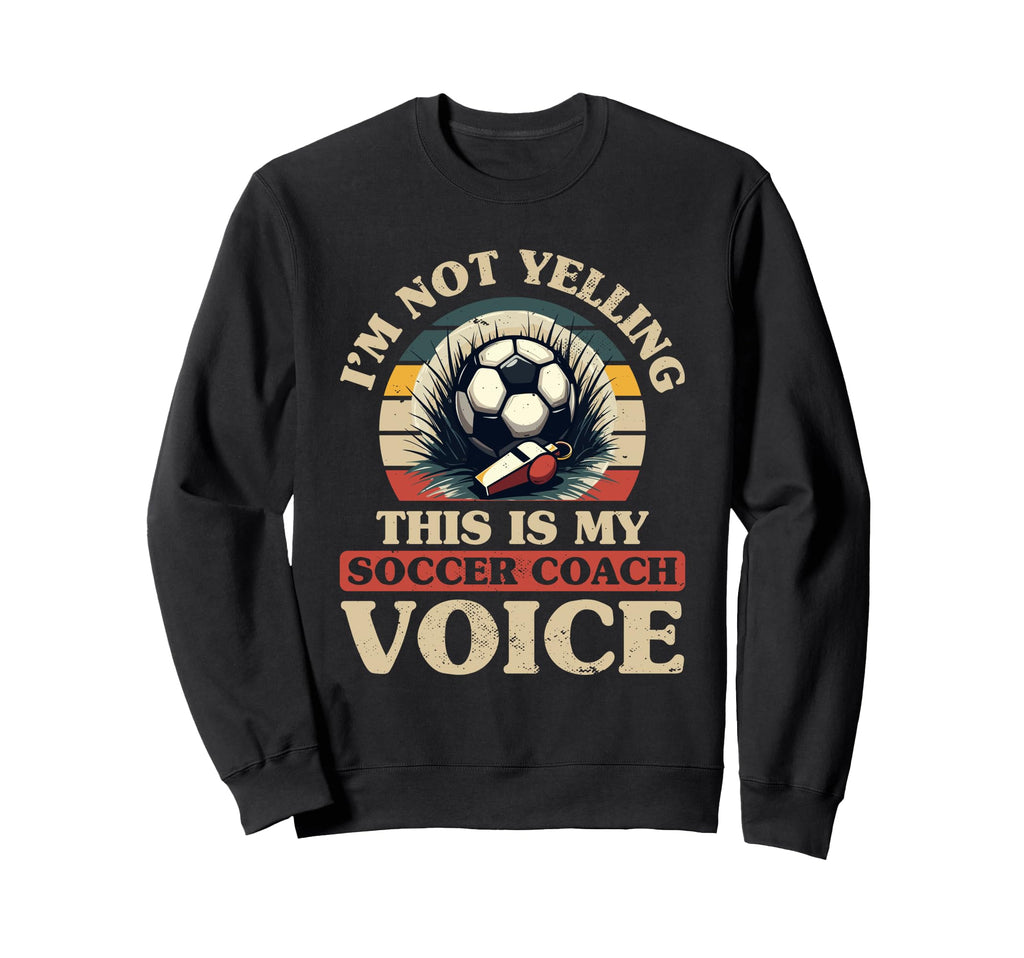 Coaching Soccer Dad Coach Soccer Sweatshirt - Custom Art Print Men Women