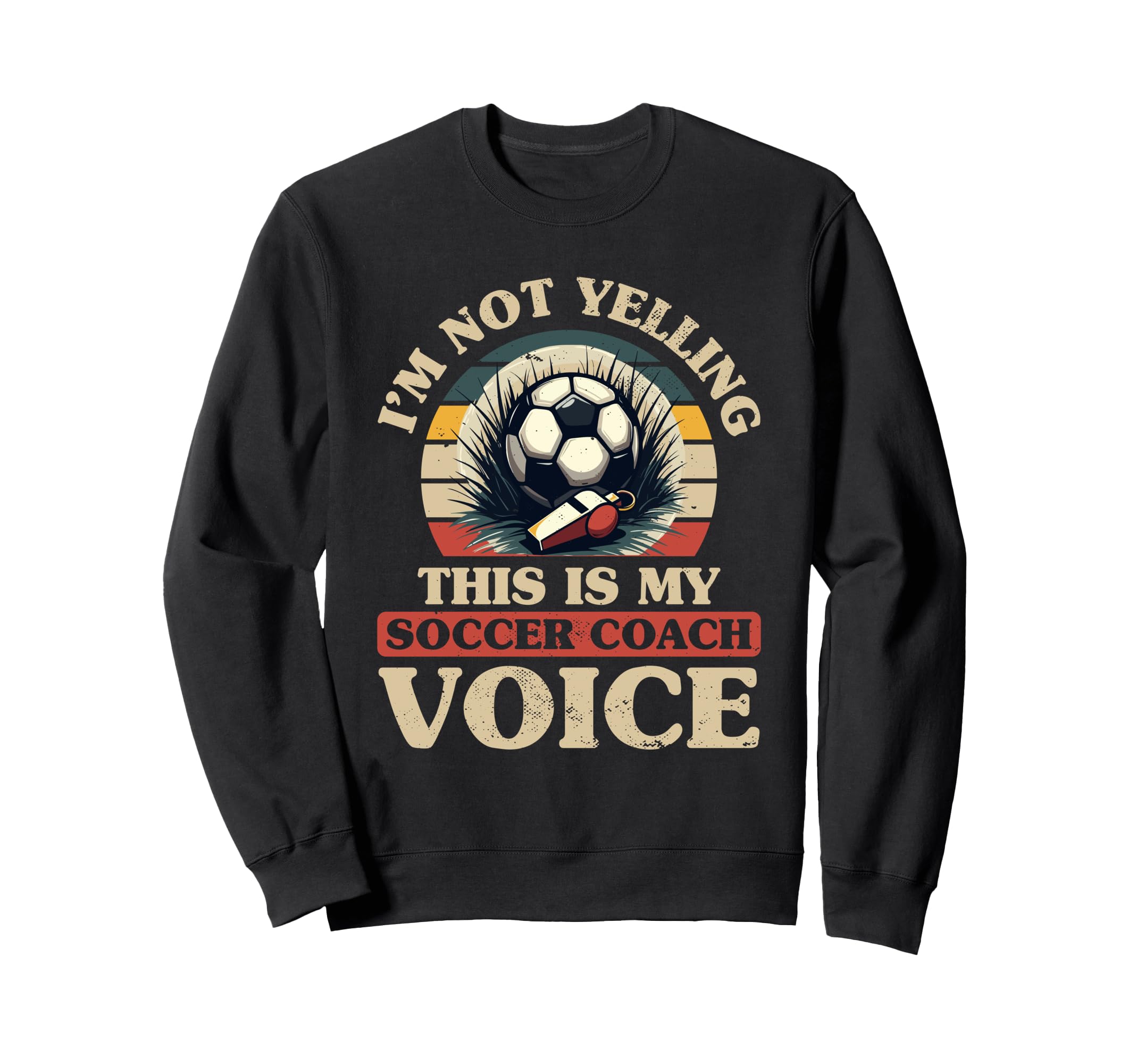 Coaching Soccer Dad Coach Soccer Sweatshirt - Custom Art Print Men Women