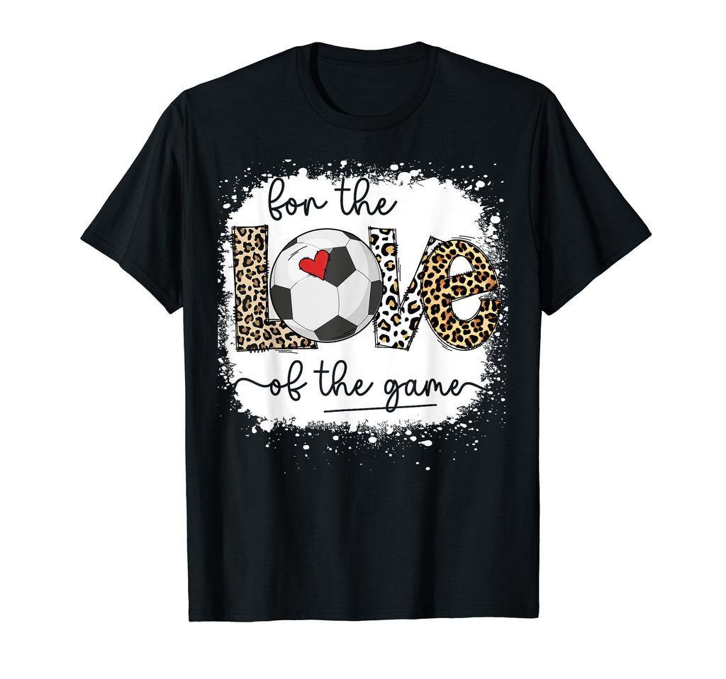 Love Game Bleached Soccer Game T-Shirt - Casual Everyday Wear for Adults