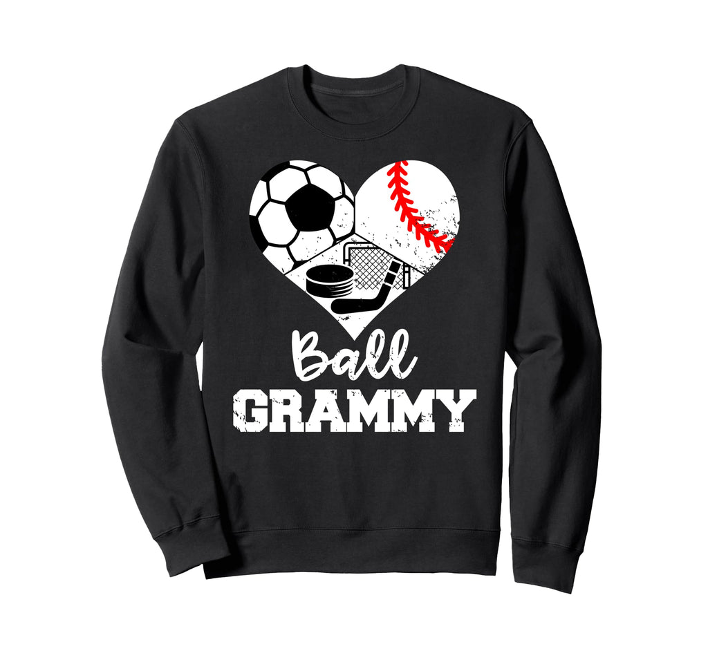 Ball Grammy Funny Soccer Baseball Sweatshirt - Minimalist Print Men Women
