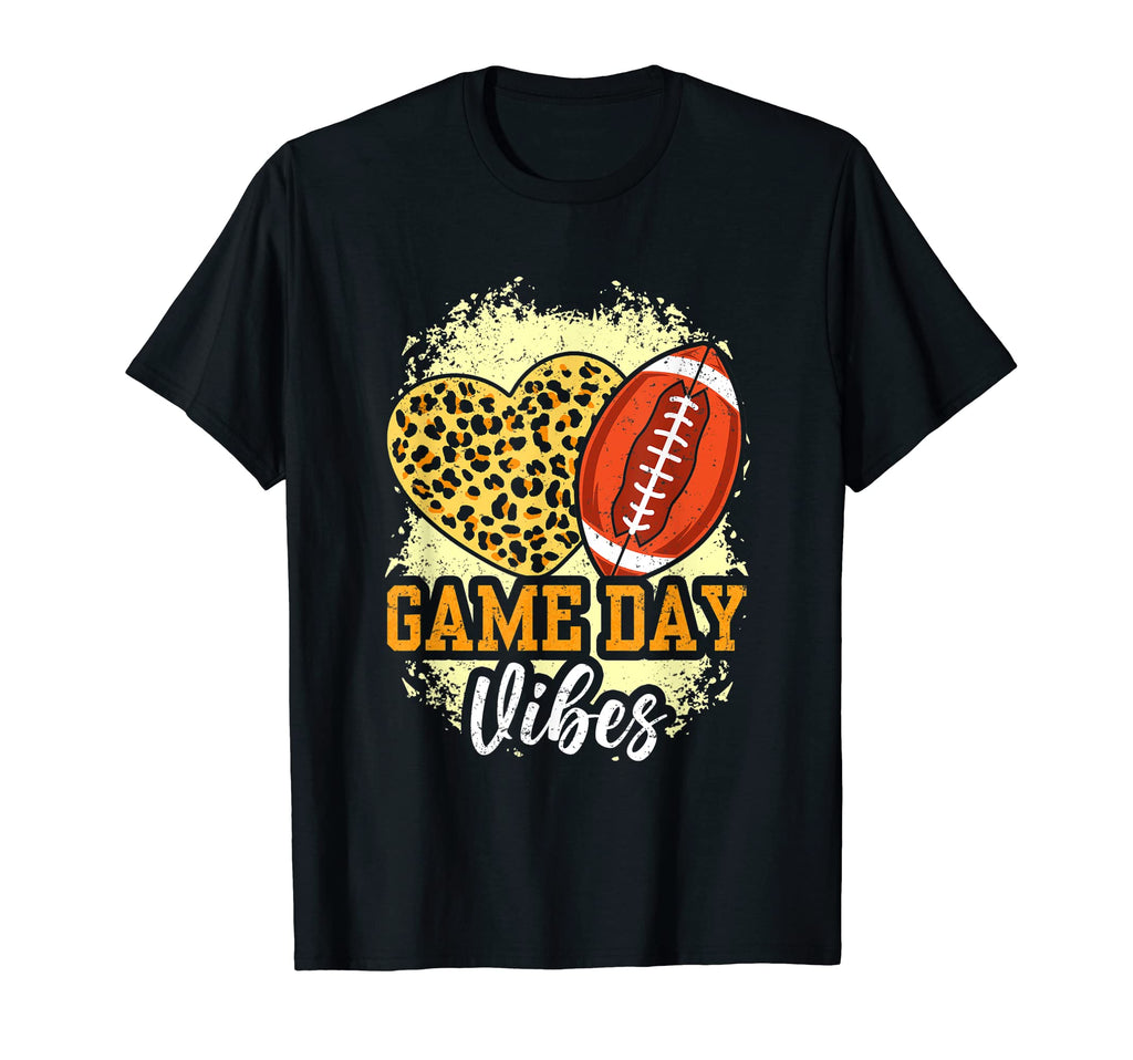 Football Game Vibes Football Leopard T-Shirt - Streetwear Style Unisex
