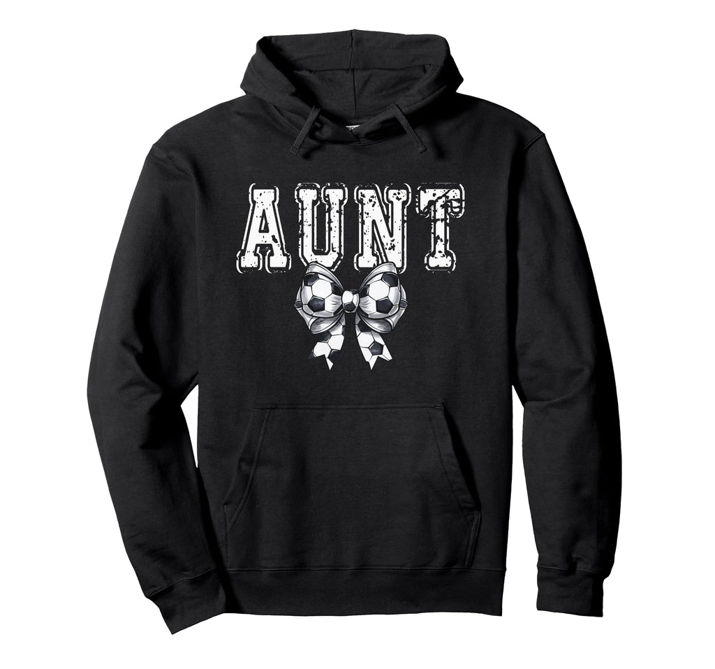 Coquette Soccer Aunt Spirit Hoodie - Fun Novelty Design Men Women