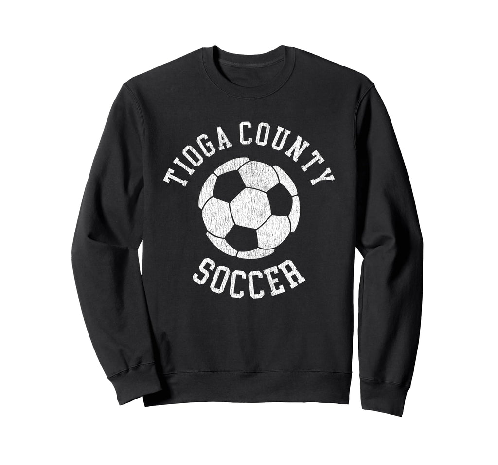 Tioga County Soccer Distressed 90S Sweatshirt - Streetwear Style for Adults