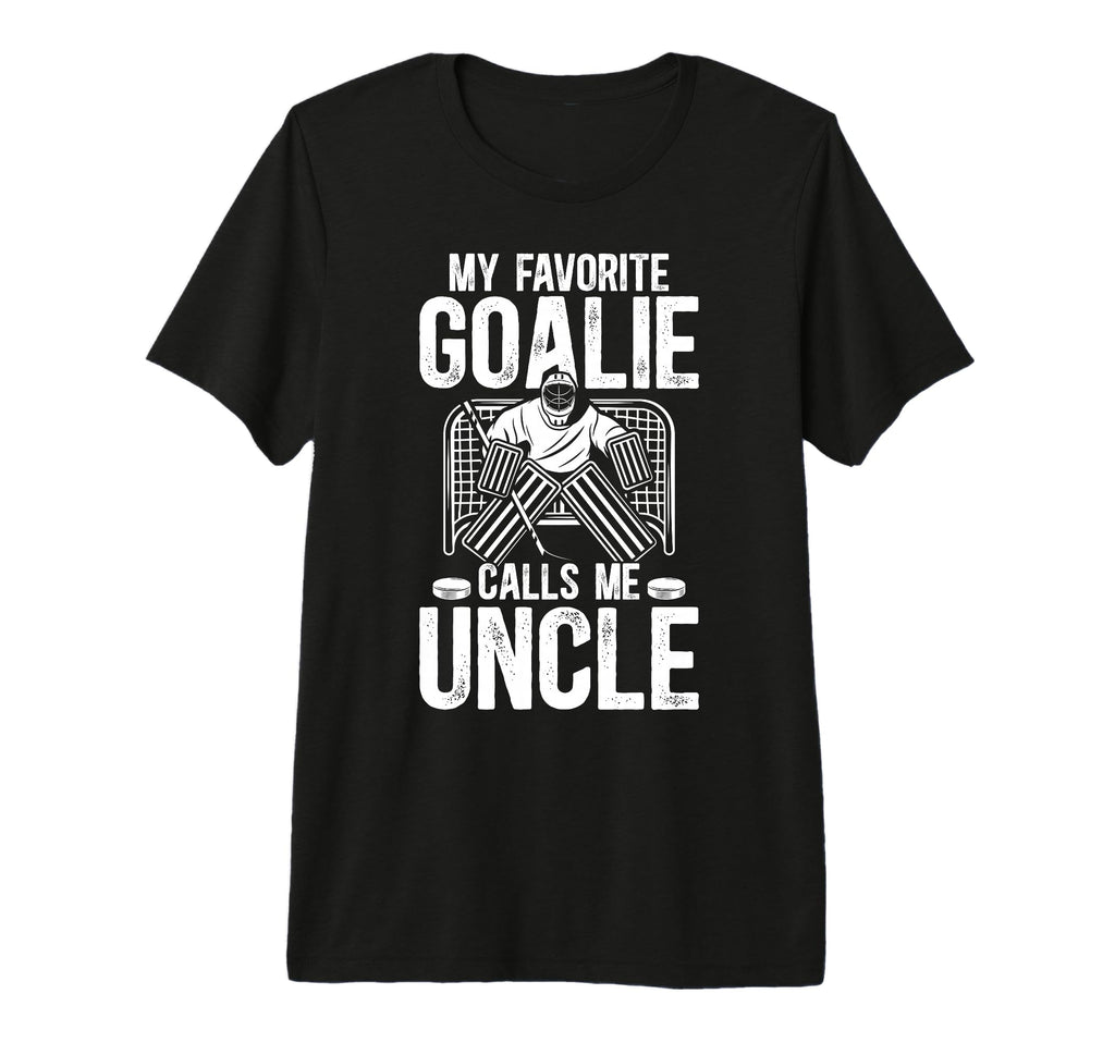 Mens Proud Ice Hockey Goalie Uncle T-Shirt - Aesthetic Graphic Unisex