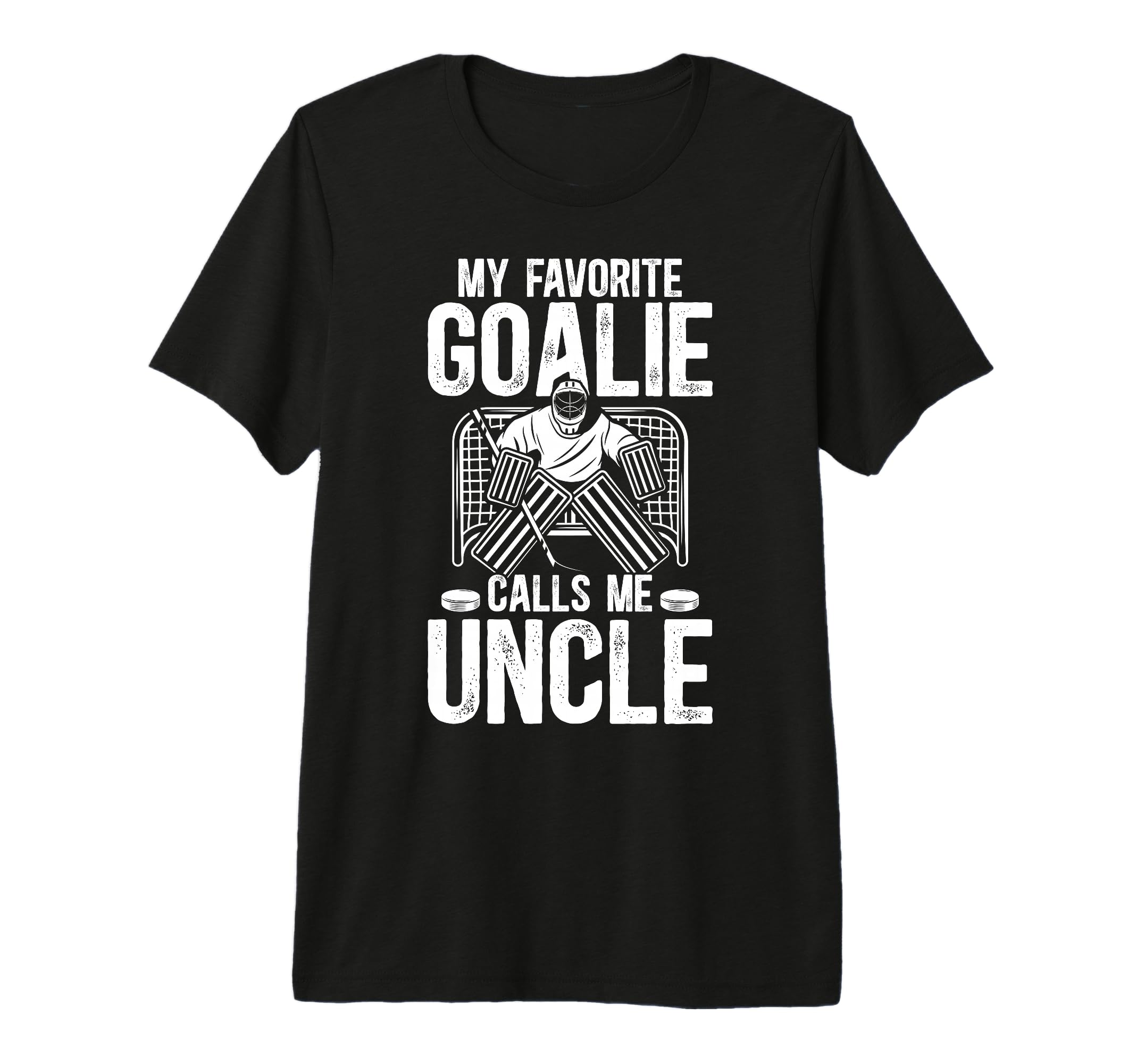 Mens Proud Ice Hockey Goalie Uncle T-Shirt - Aesthetic Graphic Unisex