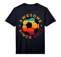 Awesome Since 2017 Soccer Birthday T-Shirt - Custom Art Print Men Women