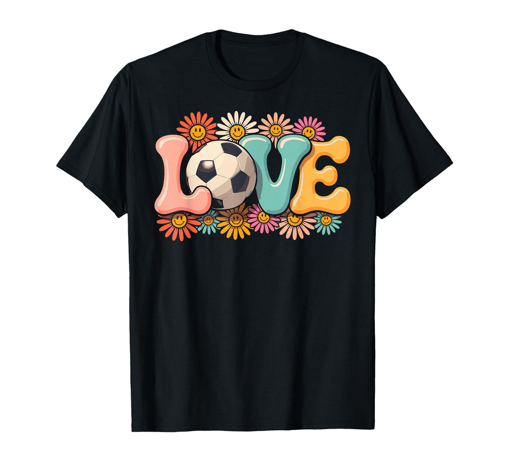 Groovy Love Soccer Goalie Player Fan T-Shirt - Aesthetic Graphic Unisex