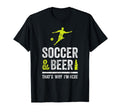 Soccer Beer Football Distressed T-Shirt - Novelty Apparel Unisex