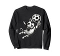 Soccer Goalie Athletic Kitten Sweatshirt - Minimalist Print Men Women