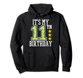 Soccer Player 11Th Birthday Football Hoodie - Novelty Apparel Unisex