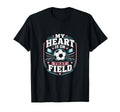 My Heart Is That Field Soccer Mom T-Shirt - Custom Art Print for Adults