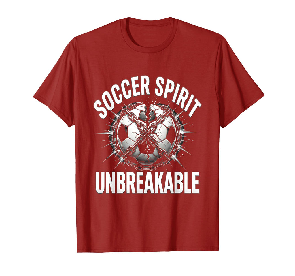 Soccer Spirit Unbreakable Bold Fan T-Shirt - Aesthetic Graphic Men Women