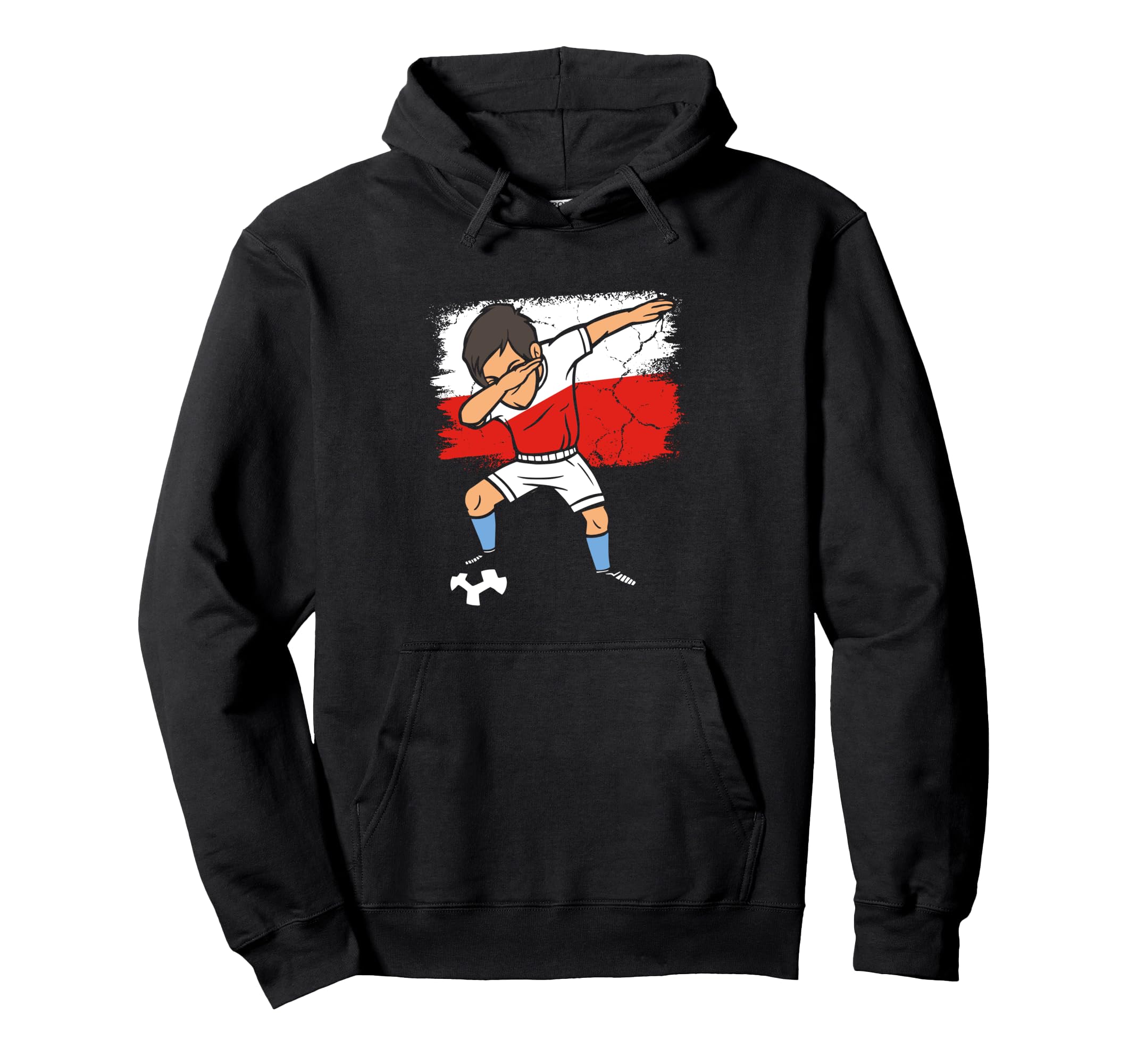 Dabbing Poland Soccer Polish Football Hoodie - Custom Art Print for Adults
