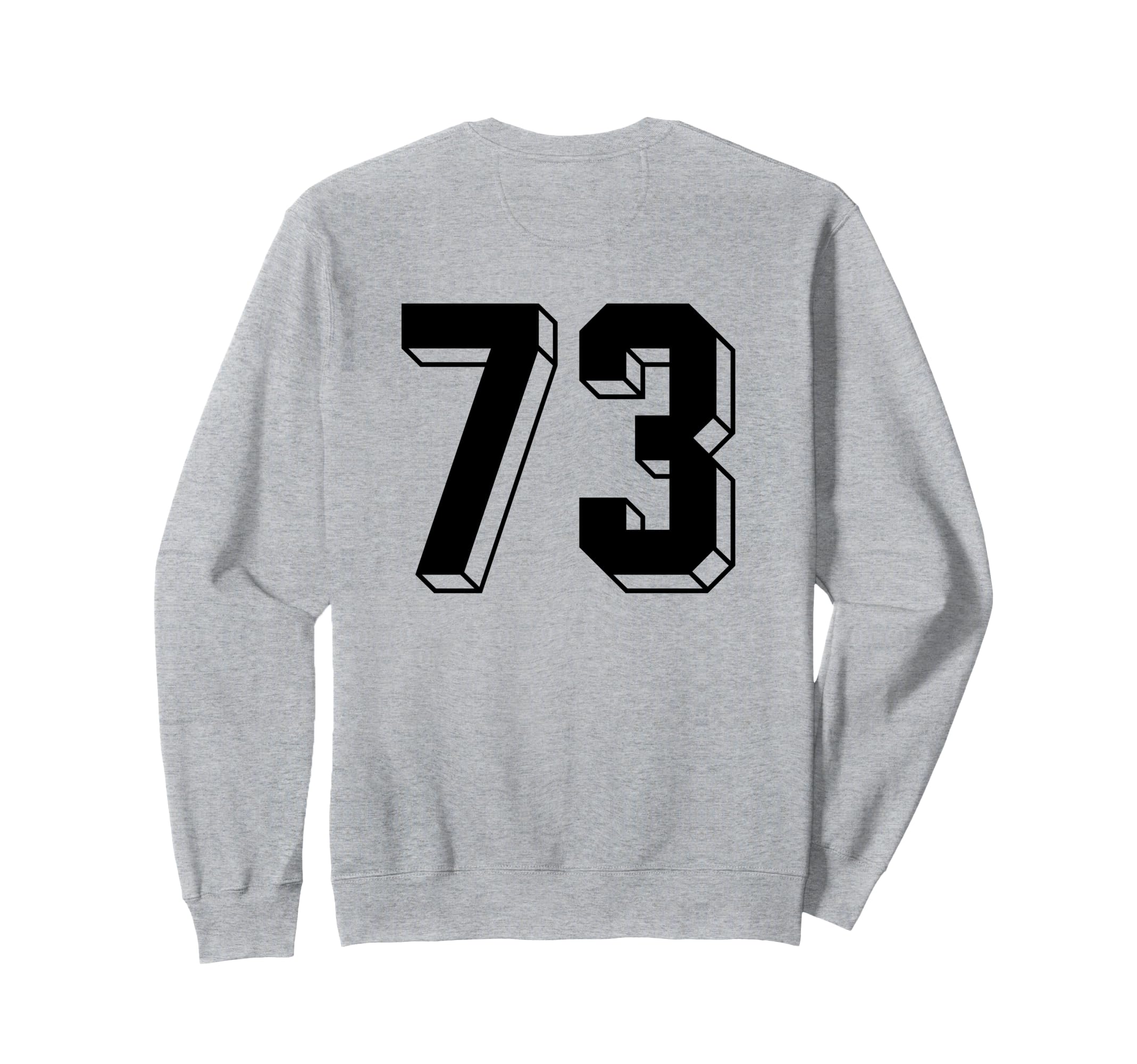 Number 73 Backside 80S 90S Team Sweatshirt - Streetwear Style for Adults