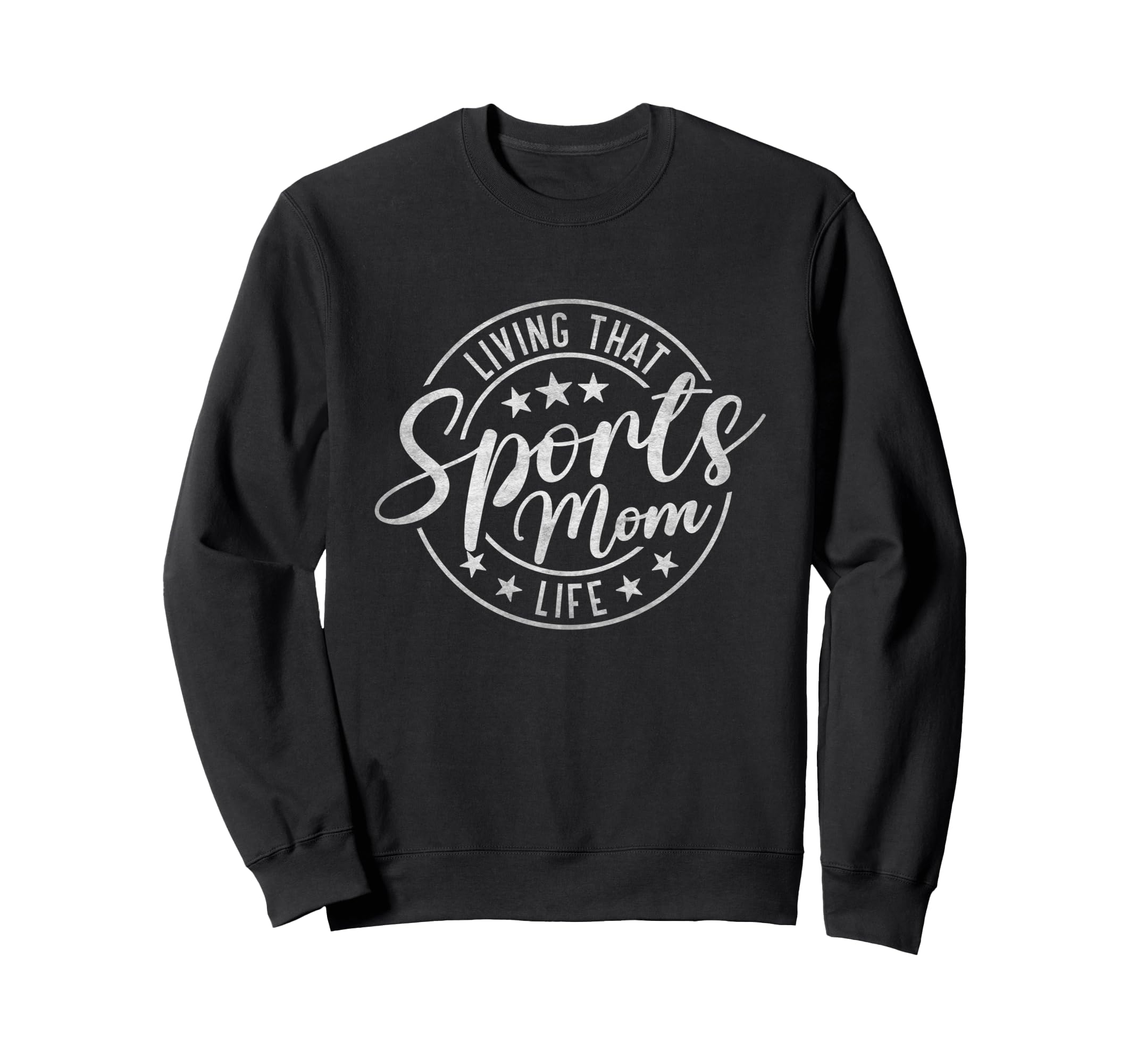Living That Sports Mom Life Sweatshirt - Minimalist Print Men Women