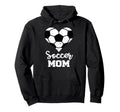 Soccer Mom Heart Funny Soccer Player Mom Hoodie - Streetwear Style Unisex