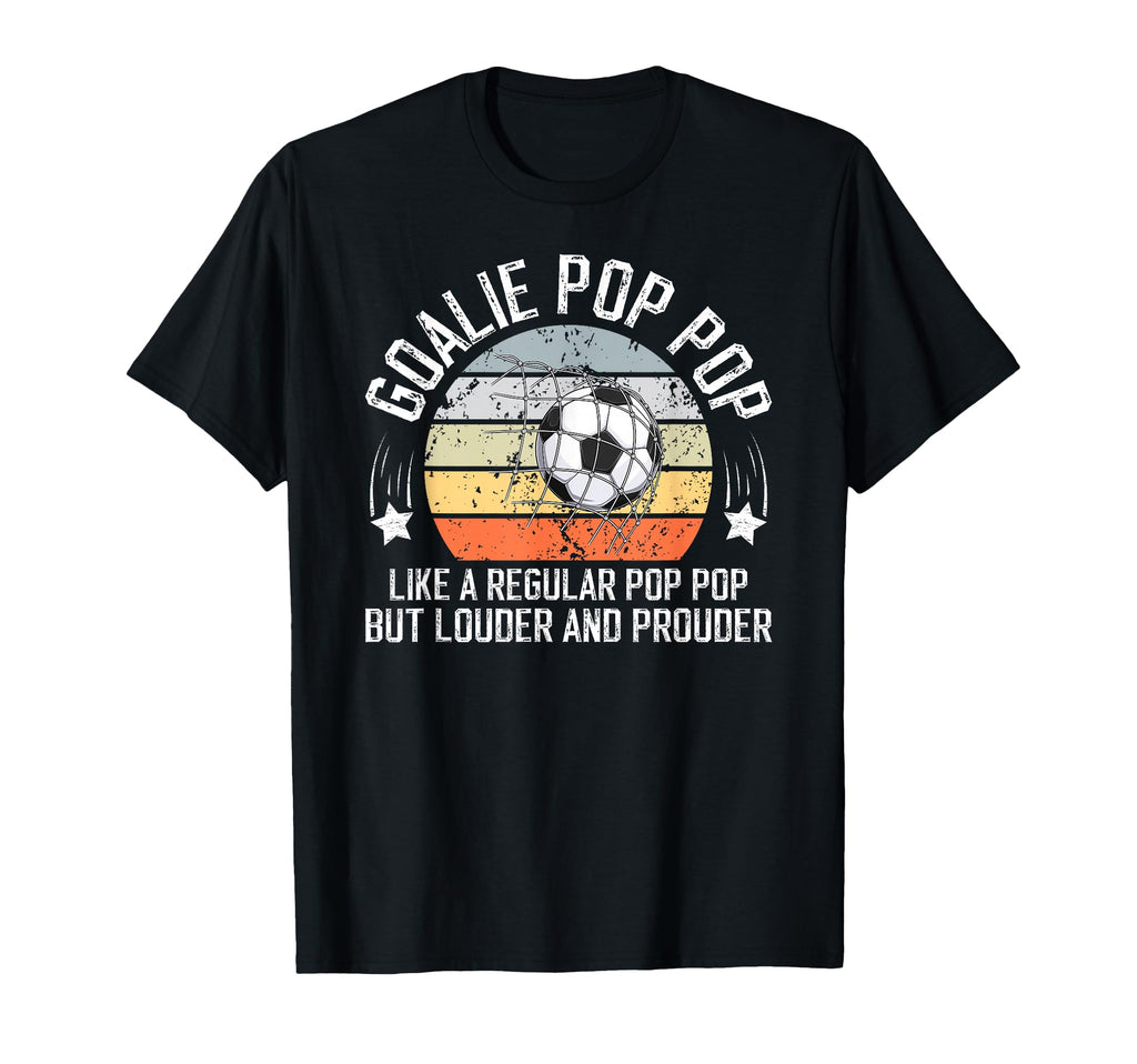 Soccer Goalie Pop Pop Definition T-Shirt - Minimalist Print for Adults