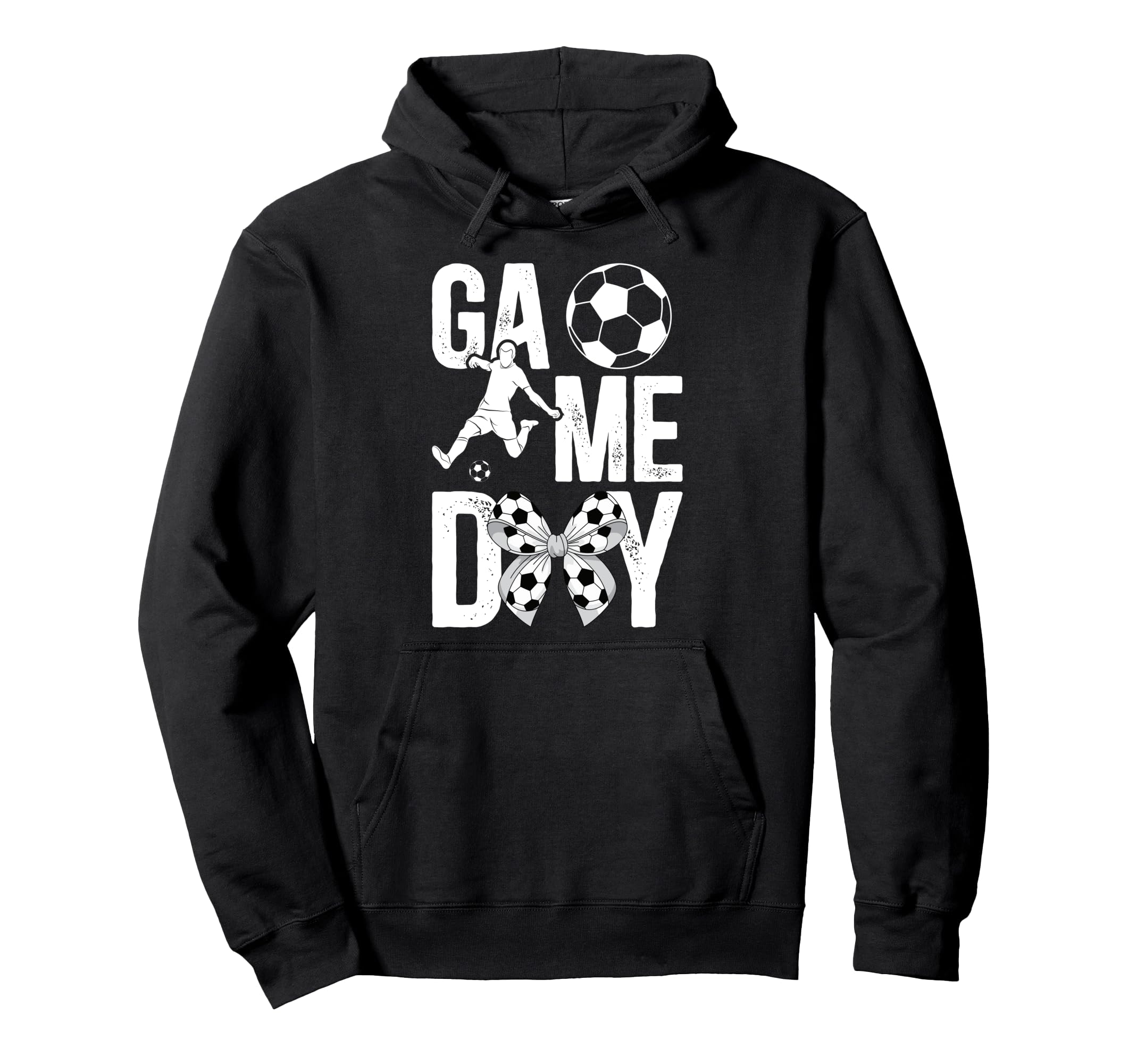 Game Day Soccer Game Day Coquette Hoodie - Unique Graphic Men Women