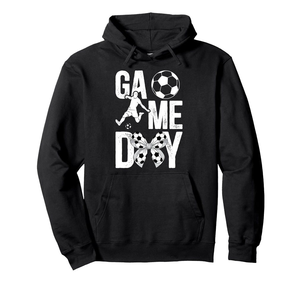 Game Day Soccer Game Day Coquette Hoodie - Minimalist Print Men Women