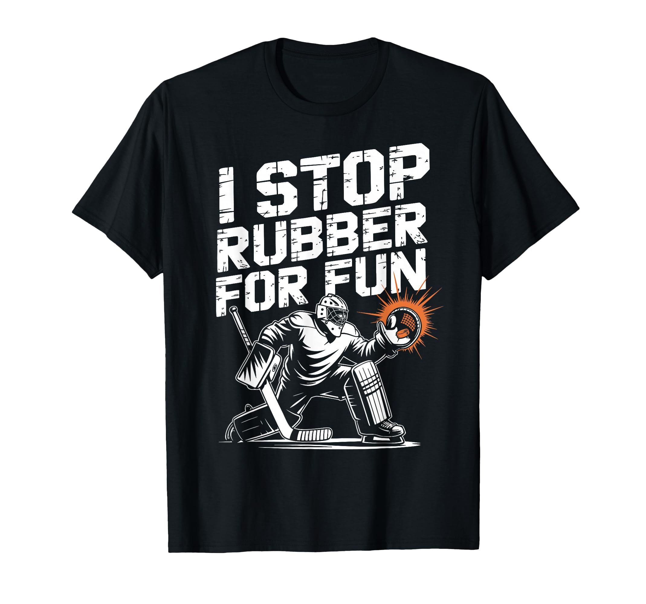 Ice Hockey Goalkeeper Saves Goalie T-Shirt - Streetwear Style Men Women