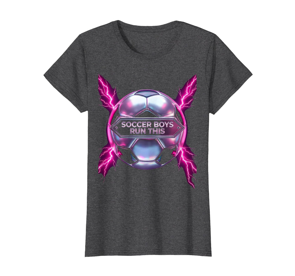 Soccer Run This Bold T-Shirt - Fun Novelty Design Men Women