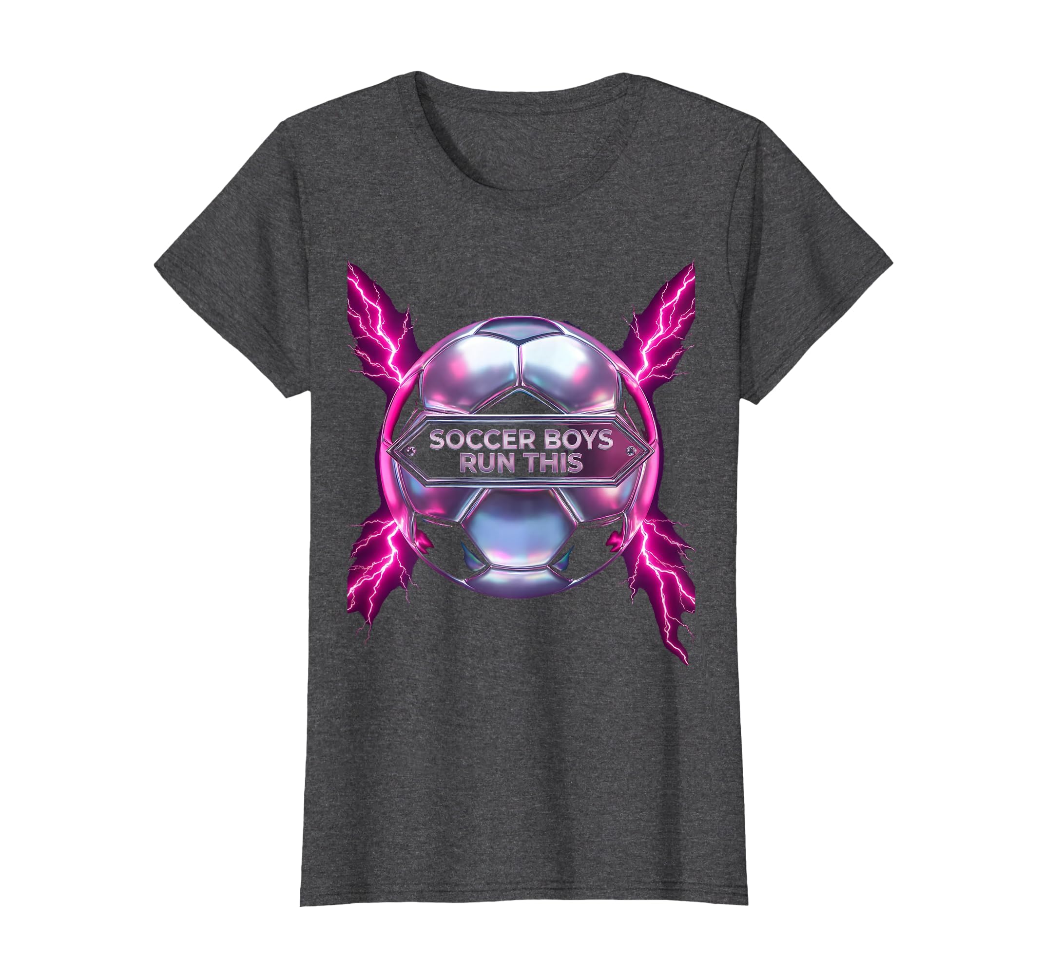 Soccer Run This Bold T-Shirt - Fun Novelty Design Men Women