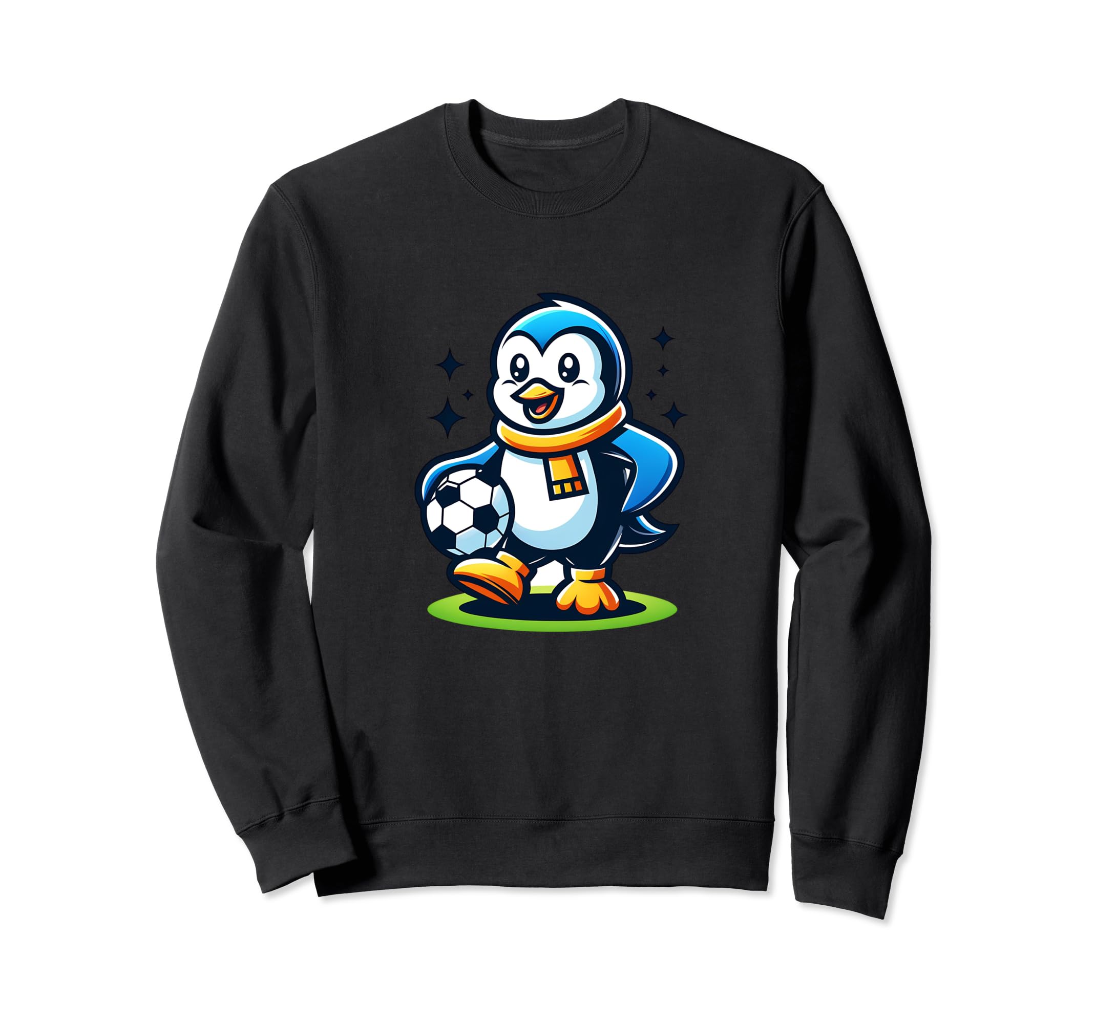 Funny Penguin Soccer Champion Sweatshirt - Aesthetic Graphic Men Women